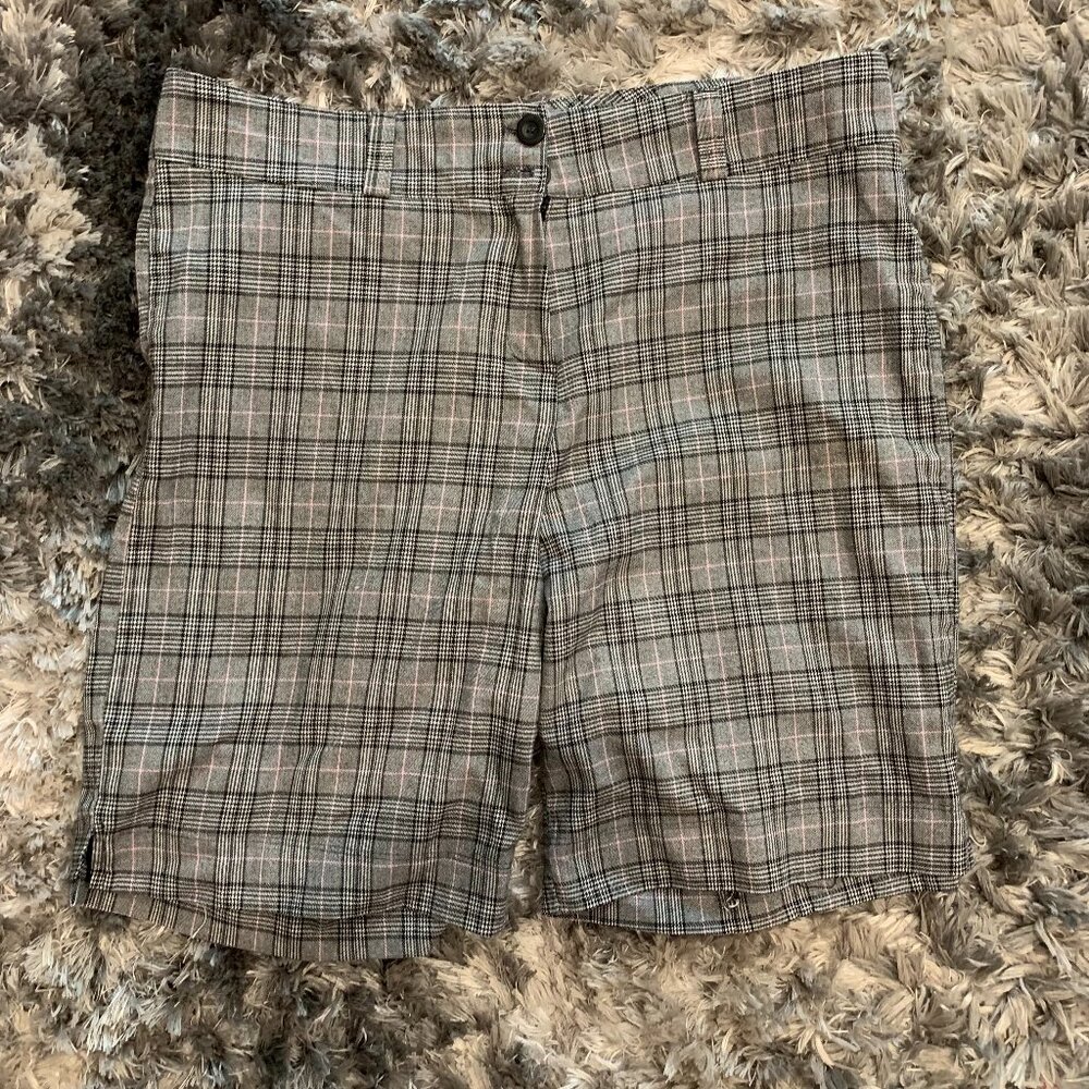 Ponny Tail USA Plaid Shorts Size faded but should be a XXL Womens with Pockets